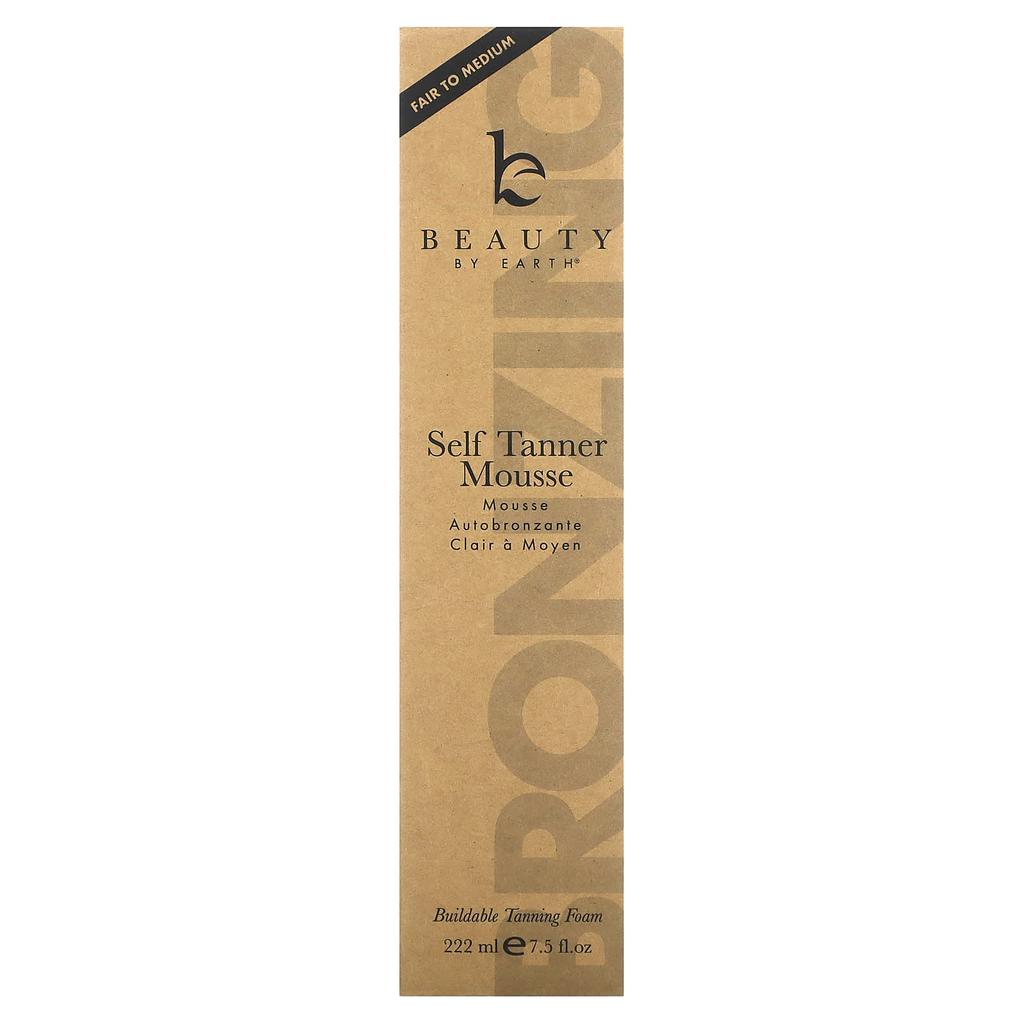 Beauty By Earth Мусс для автозагара, от среднего до темного, 7,5 жидких унций (222 мл)