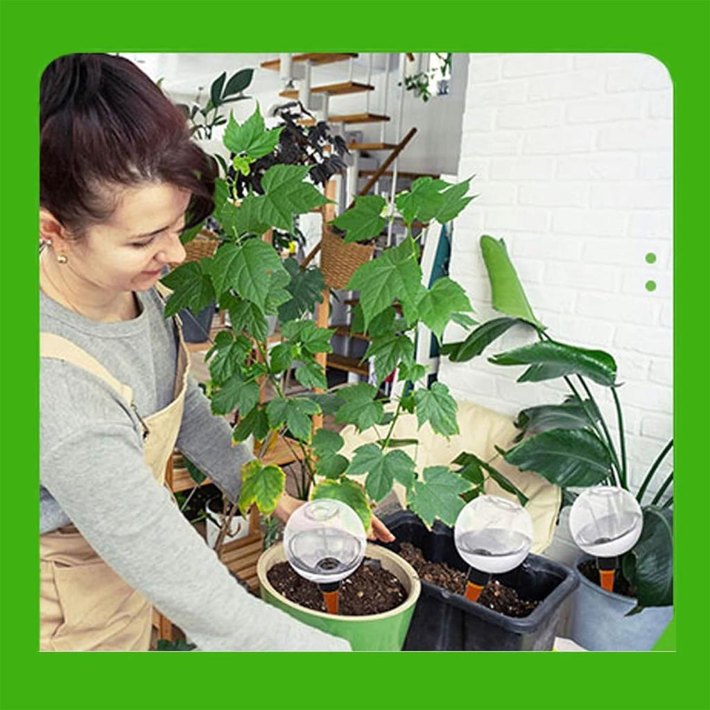 Шаровой полив для помещений, автоматический шаровой полив для цветочного горшка с медленным высвобождением капельного контроля для комнатных и уличных растений