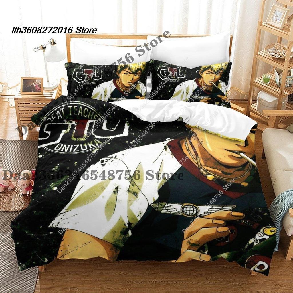 Новый Аниме GTO Комплект Постельного Белья Односпальный Двуспальный Full Queen King-Size Размеры Размеры Комплект Постельного Белья Взрослый Детская Спальня Пододеяльники Комплекты 3D Печать Kawaii Постель S