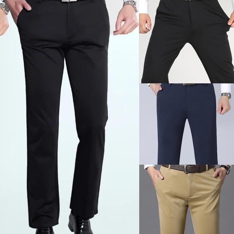 Man's Loose Casual Plus Size Pants High Waist Pants Summer Light Straight Pants