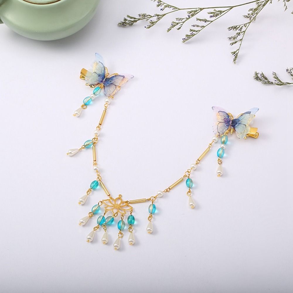 Палочки для волос с кисточками, головные уборы в китайском стиле, заколка для волос Ханфу, детская заколка, заколка в старинном стиле