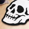 Хэллоуин Приветственный придверный коврик Полукруг Паутина Летучая мышь Череп Тыква Форма Напольный коврик Нескользящий Входной коврик для Парадной двери Крыльца Домашнее украшение