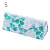 Simple and Fresh Colorful Leaves Sunglasses Folding Myopia and Eyeglasses Triangle Glasses Case