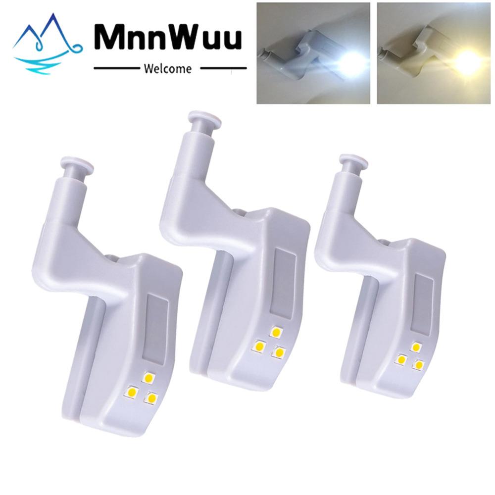 LED Under Cabinet Hinge Night Light Led Armario Sensor Light For Kitchen Living Room Bedroom Wardrobe Closet Cupboard Door Lamp