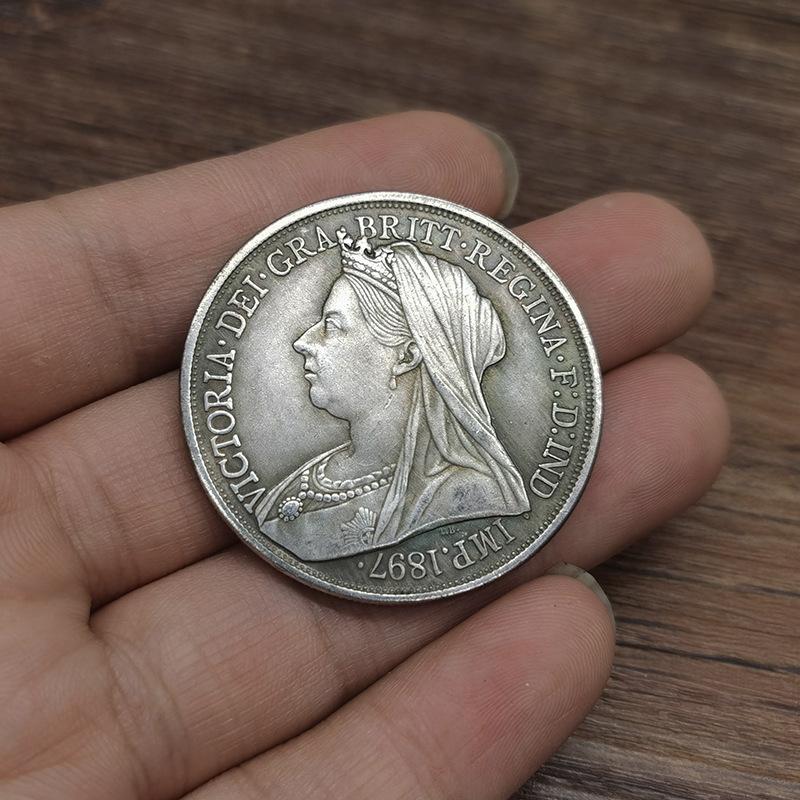 1897 Королева Виктория, винтажные поделки, декоративные монеты, креативные подарки, коллекционный, Рождественский подарок, Подарки для чулка