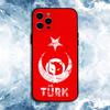 Чехол для телефона Turk Wolf Turkey Flag для iPhone 17, 16, 15, 14, 13, 12, 11 Plus, Pro Max, Мягкий силиконовый черный чехол