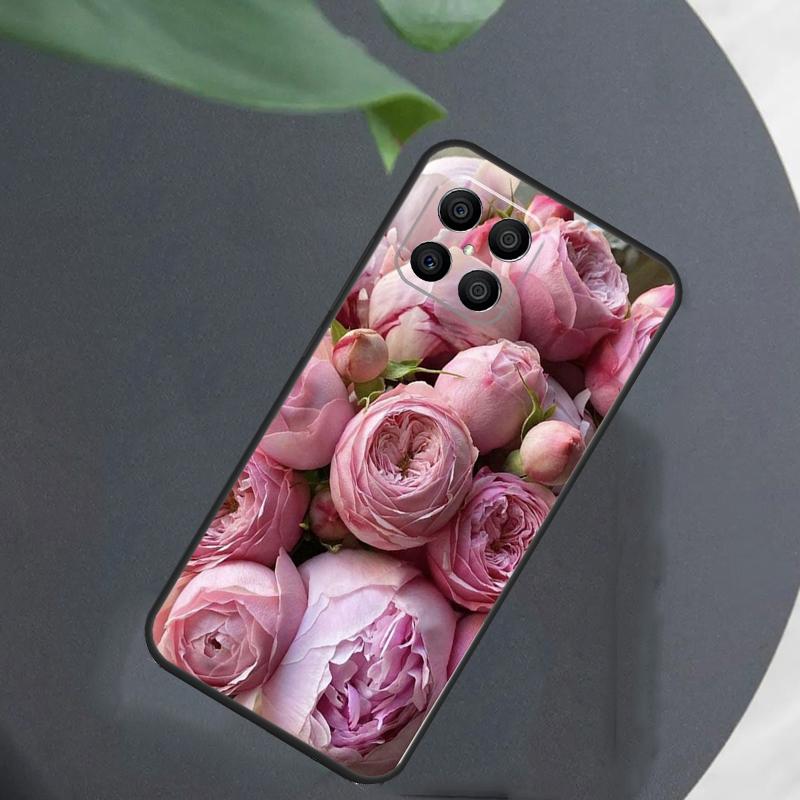 Элегантный розово-фиолетовый цветок пиона для чехла Honor Magic 8 7 5 6 Pro для Honor 200 400 Lite 50 70 90 X8c X8b X9a X9b X9c X9d Win