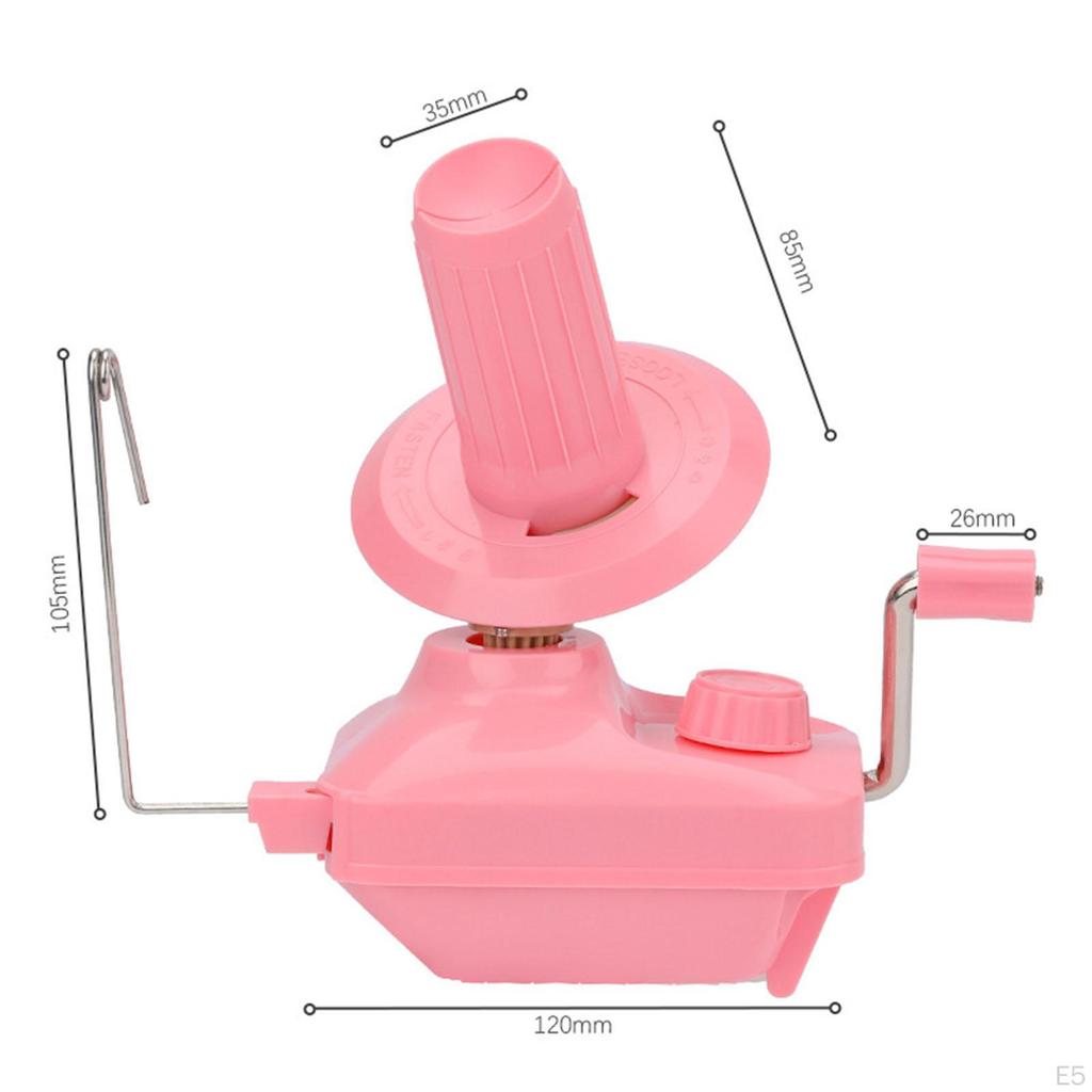 Hand Operated Yarn Winder Convenient Multipurpose Crank Handheld Low Noise with Handle Manual