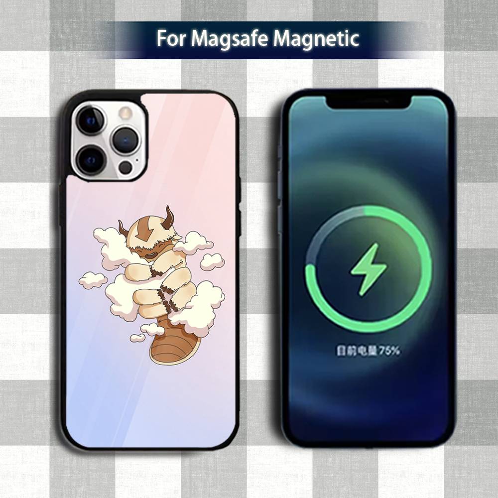 Чехол для телефона A-Avatar A-Appa AangS для iPhone 13,12,15,17,11,16,14,Pro,Max,Plus,Mini,Magsafe, Магнитный чехол для беспроводной зарядки