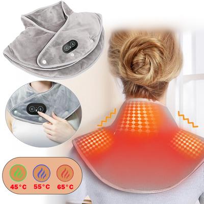 Электрическая грелка для плеч и шеи, согревающая поддержка спины, горячий компресс, шаль для спины, зимняя массажная шаль, инструменты для релаксации для семьи и офиса
