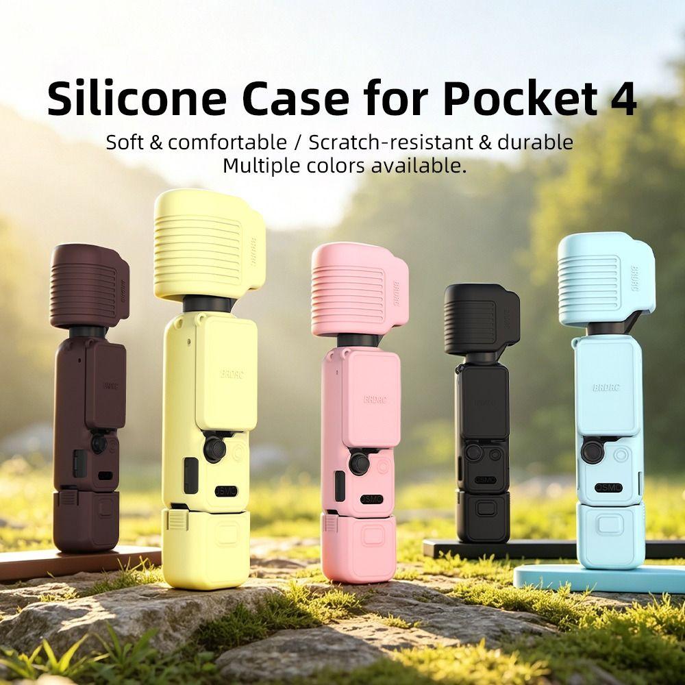 Silicone Screen Proetctor Full Coverage Lens Cover for DJI Osmo Pocket 4 Gimbal Camera Accessories