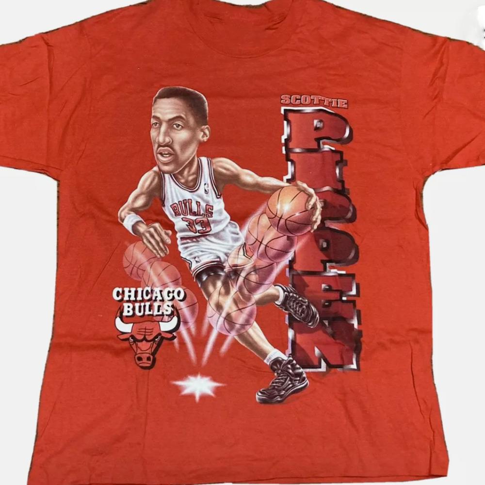 Scottie Pippen red T-shirt VTG shirt Unisex tee All sizes JJ4452 Unisex T-Shirt