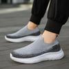 Мода Мужчины Женщины Новые Нескользящие Легкие Большого Размера Сетчатые Носки для Полета Повседневная Спортивная Обувь Бег Вязаная Обувь Слипоны Повседневная Ходьба Комфорт