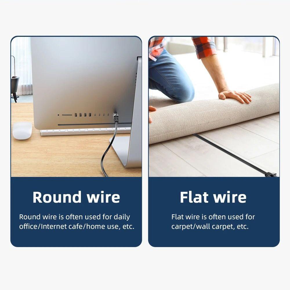 Anti-interference Ethernet Cable Cat 6 Cat6 Internet Cable For Computer Router Laptop