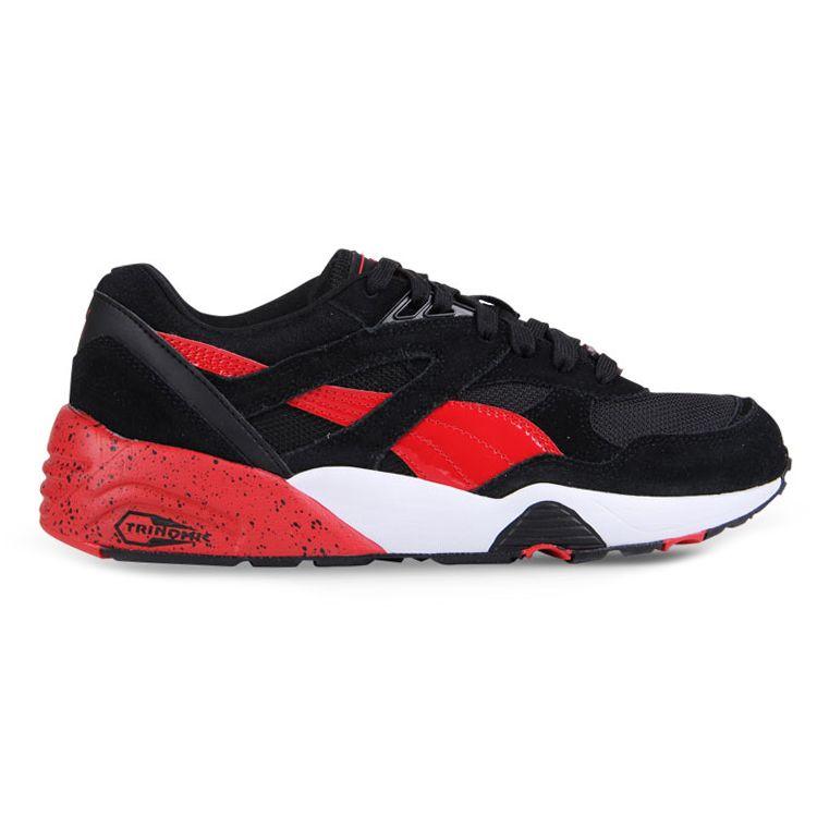 Puma R698 Block Унисекс Черно-красные Низкие Повседневные Кроссовки Стильные Для Ежедневной Носки 360030-02