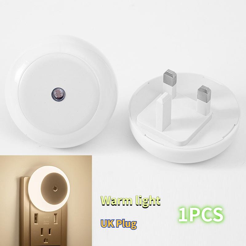 Intelligent Light Control Induction Light, Small Night Light, White Light, Blue Light, Red Light, Warm Light, Amber Light, Smart Home