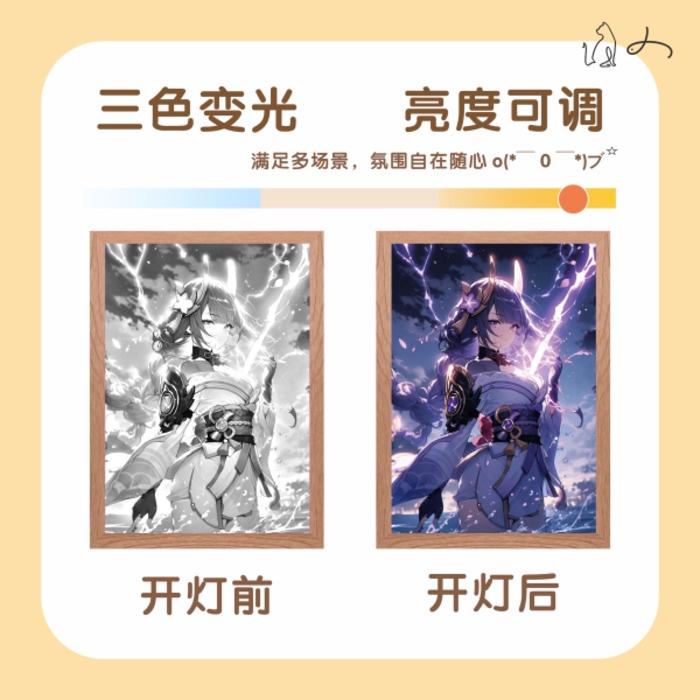 Световая живопись Фигурка Genshin Impact Гань Юй Ху Тао Ёимия Ночник