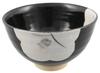 Seto Ware Goshun Kiln Rice Bowl/tea Bowl, Large, Approximately 12cm Diameter, Tenmoku Camellia (black), Made In Japan, 127-0035