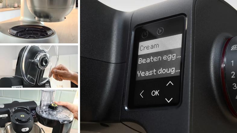 Bosch mums6zs34 серия 6 кухонный комбайн черный матовый стальной