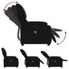 Massage Relax Chair Synthetic Leather Black