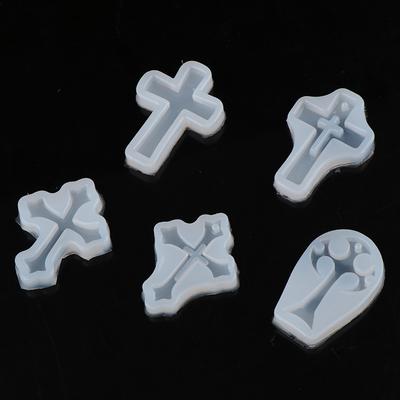 Крестовая силиконовая форма для изготовления ювелирных изделий, литейная форма, инструменты для рукоделия