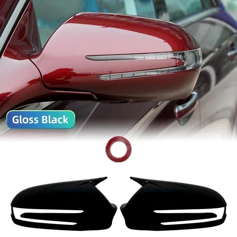 Exterior Rearview Mirror Cover Cap Gloss Black Left Right For Mercedes Benz CLS C219 W219 CLS280 300 320 350 2009-2011