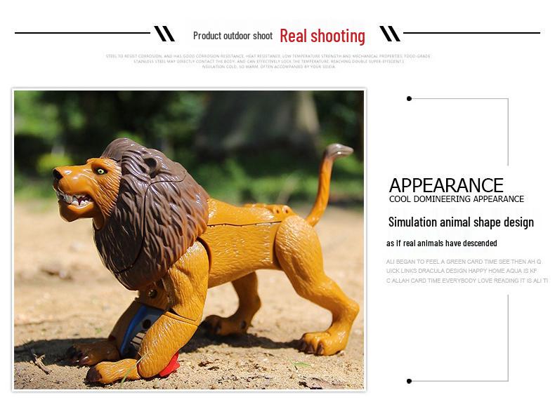 Кэлиле Животное Авангард: Трансформирующиеся Меха Воины Пазл - Лев, Слон, Белый Тигр, Орел, Панда Робот Игрушка.