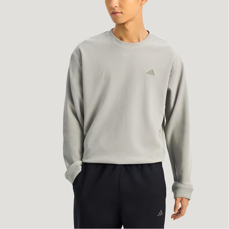 Adidas Мужской свитшот Th Waffle с круглым вырезом, спортивный повседневный, с длинным рукавом, KR2542