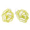 [R3278] - Серьги 'Rosa Romantica' зеленые - 5x4 см
