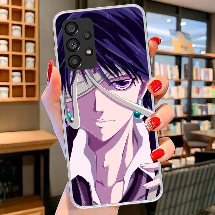 Huner X-Hunters Chrollo Shizuku Phone Case For Samsung Galaxy A12 A22 A32 A52 A72 A02S Phone Case Note 20 Ultra 10 S10 Plus A51