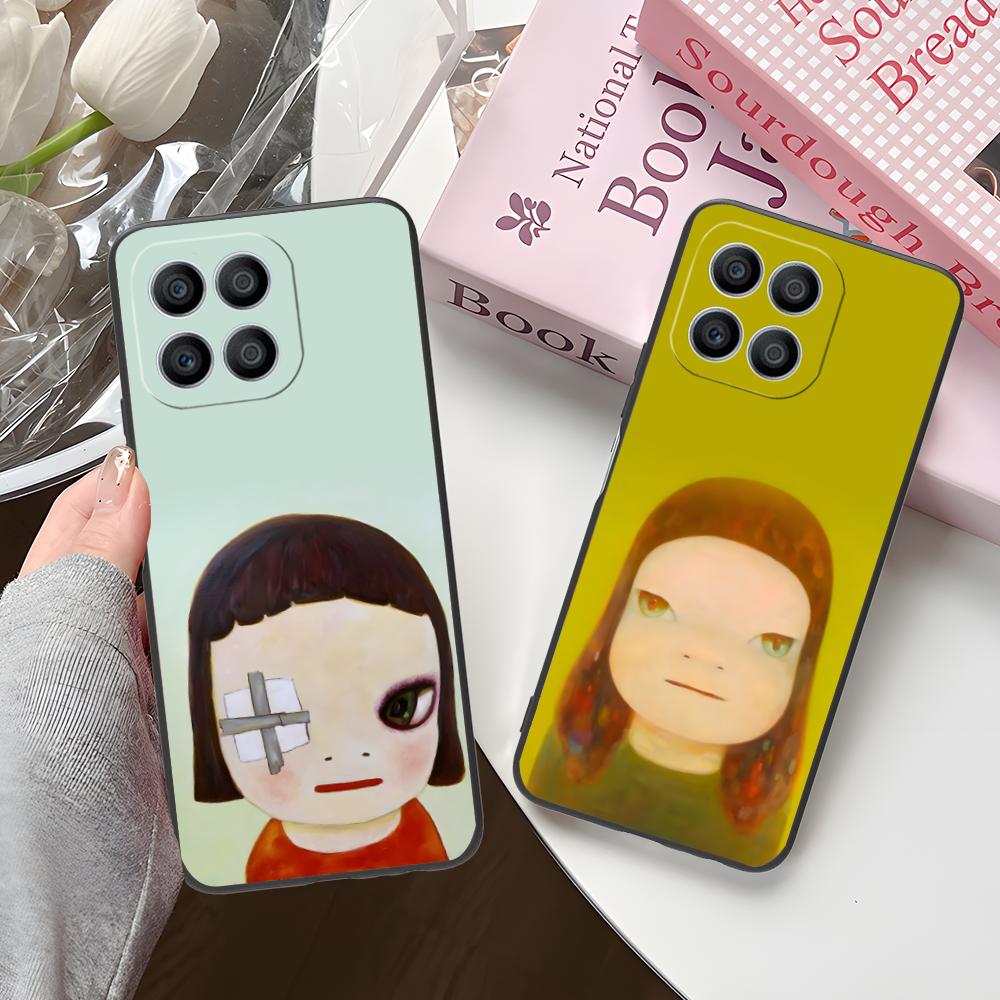 Чехол для телефона в стиле аниме Ёситомо Нара для Honor 90 80 70 60 50 30 20 10 9 8 7 Pro S SE Lite 5G Цветной печатный чехол Красивый чехол