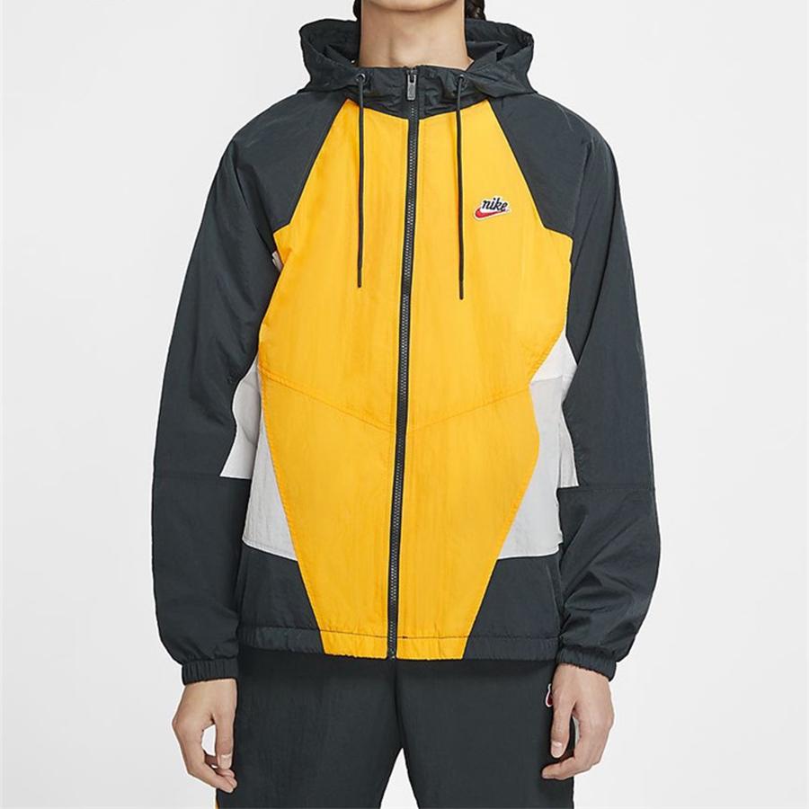 Nike Куртки Мужские Желтые С капюшоном Умеренные Другие CJ4359-739