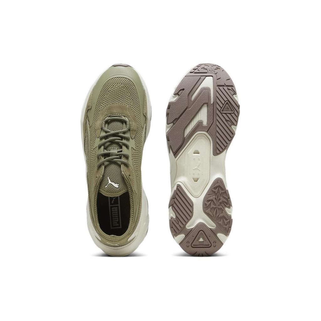Puma Кроссовки Injector Knit Arid Desert с амортизацией, прочные, низкие, повседневные, мужские, зеленые 392723-02