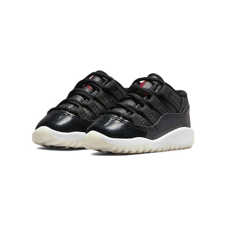 Кроссовки Air Jordan 11 Retro Low TD 72-10 Black White Sail 505836-001