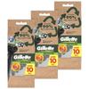 Gillette Custom Premium Recycled Одноразовая бритва 30 шт. Close Shave 3 Sensor Blade Comfort Gel Бритва для мужчин Мужская