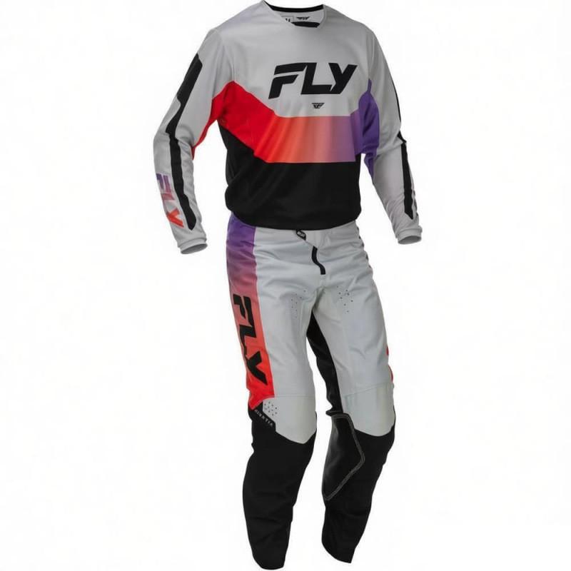 Mens Long Sleeve Mountain Bike Cycling Jersey Set Breathable Quick-Dry Trail Riding Apparel