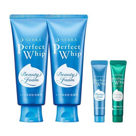 Senka Perfect Whip Facial Wash 150g Double Promotion (+Perfect Whip 15g + Calming Cica 15g)