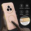 For Realme 14 Pro 5G Phone Case Carbon Fiber Textured Electroplated TPU Back Cover
