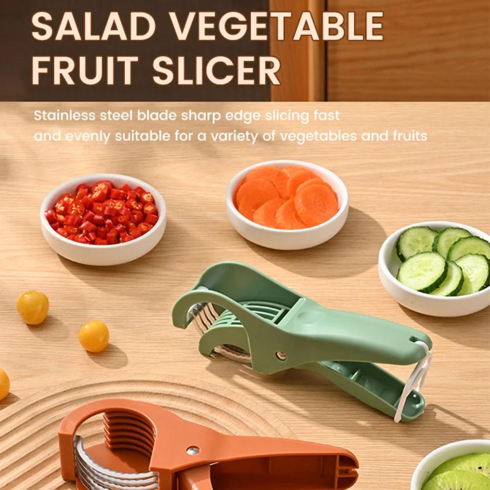 Творческий Фруктовый Овощерезка Салатный Резак Измельчитель Портативный Ручной Бананорезка Гаджеты Для Домашней Кухни Инструмент Для Измельчения Аксессуары