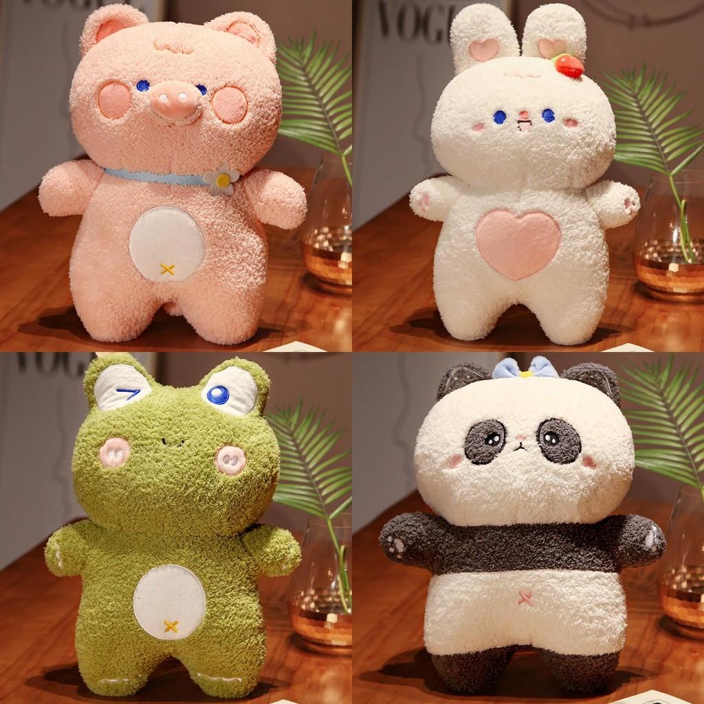 Animal Cartoon Frog Rabbit Plush Toy Cute Pig Panda Doll Children Gift Festivals