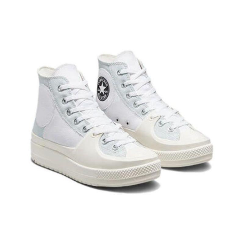 Converse Кеды Chuck Taylor All Star Construct Colorblock Унисекс Высокие Канвасовые Повседневные Серебристо-Белые A05042C