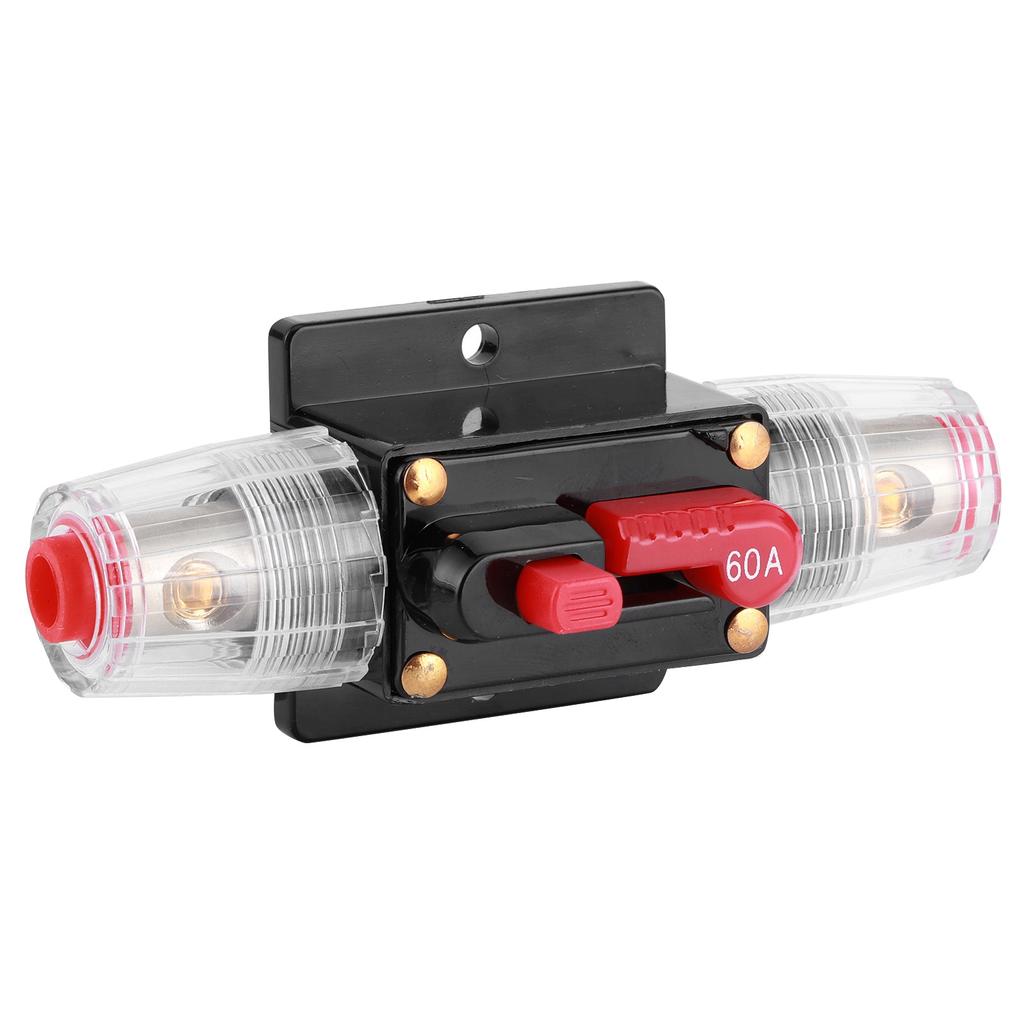 Автоматический предохранитель сброса Держатель переключателя Усилитель Автомобиль Грузовик Аудио Модификация 12В 60А