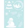 Window Stickers - Artemio - A5 - 12 Pcs - Repositionable - Christmas Decoration - White