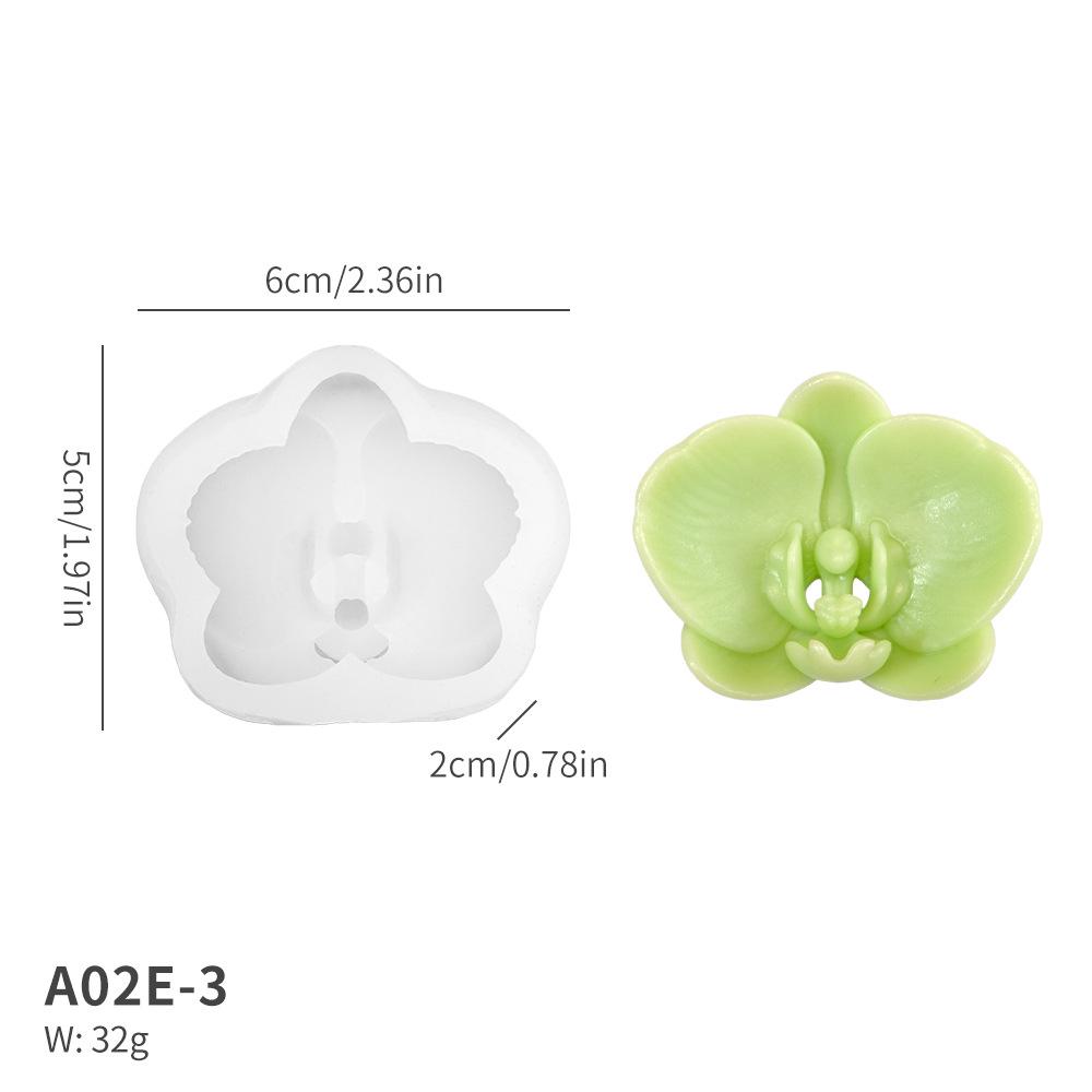 Силиконовая форма для свечи и мыла с ароматом лепестков розы 3D