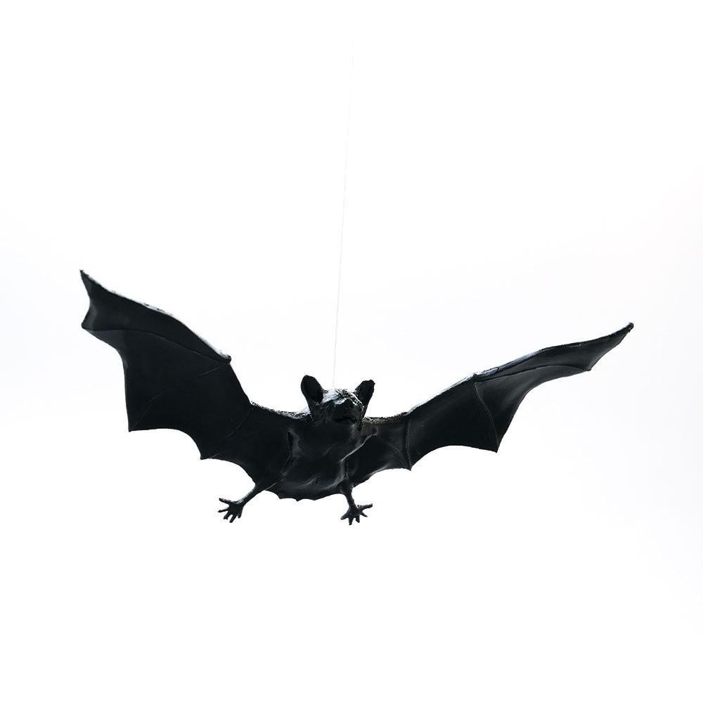 3D Black Bat Halloween Bat Hanging Ornament PVC Flying Bat Wind Chime Indoor and Outdoor