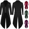 Men's Coat Solid Color Fashion Steampunk Retro Tuxedo Men's Uniform