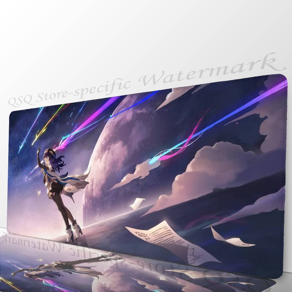 Pela Anime H-honkai Star Rail Коврик для мыши Нескользящий Подходит для офисных компьютеров Ноутбуков Игровых столов для киберспорта Клавиатура XXL