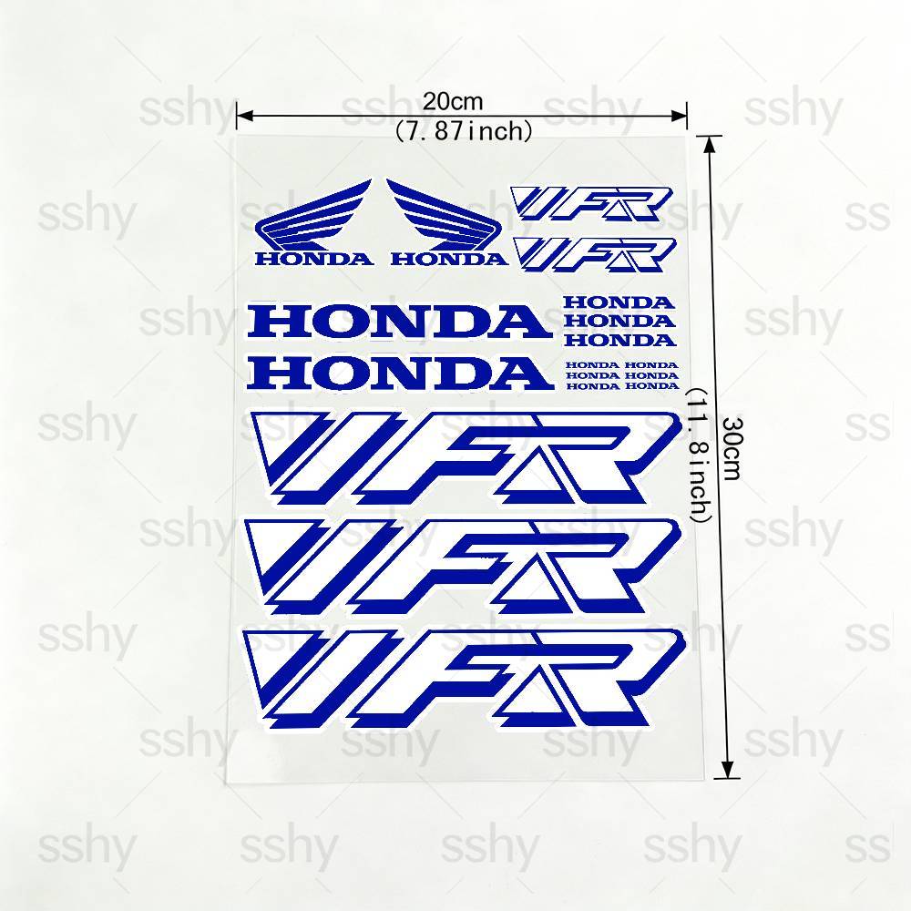 For HONDA VFR 18 Colors Reflective Motorcycle Stickers, 3M Safety Warning At Night In The Dark Scooter Helmets TP6 wsvj7