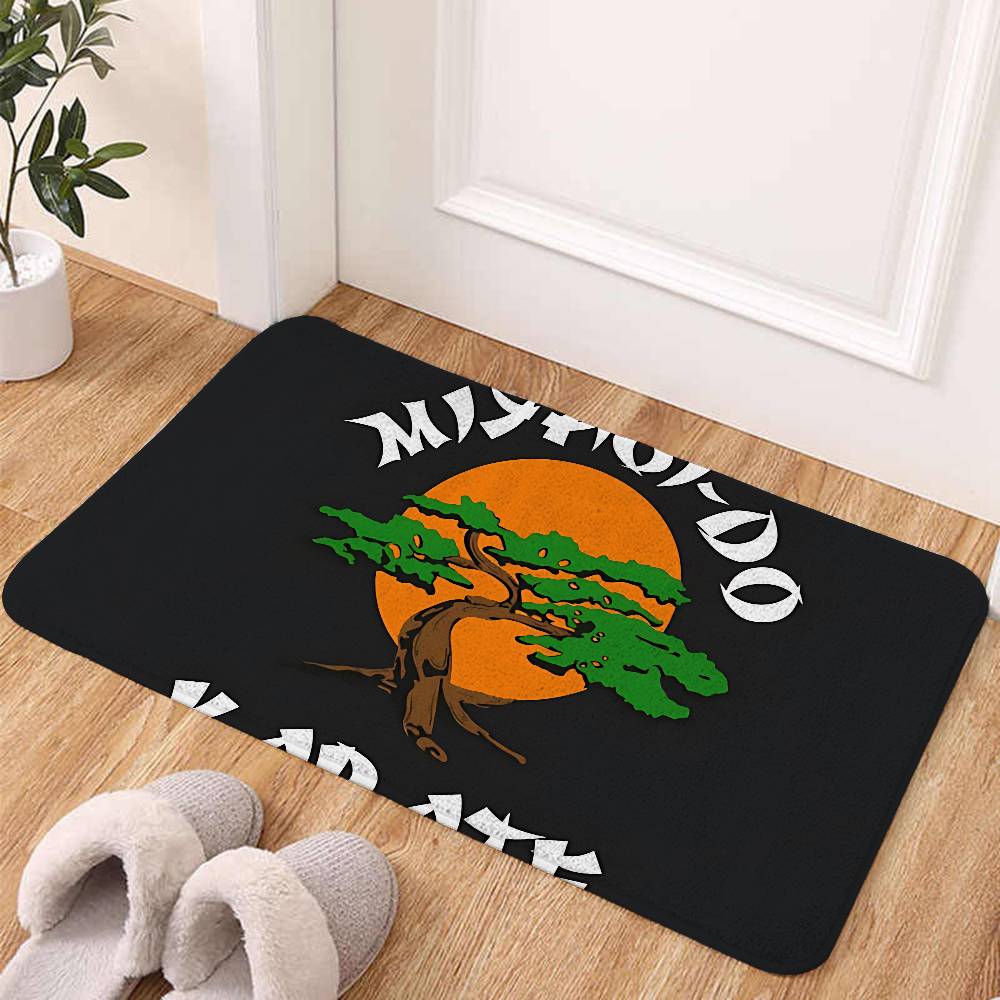Cobras_Kai_Karates_Floor Mats Home Laundry Rug Carpet For Living Room Decor Lounge Area Anti-slip Foot Mat Entrance Doormat