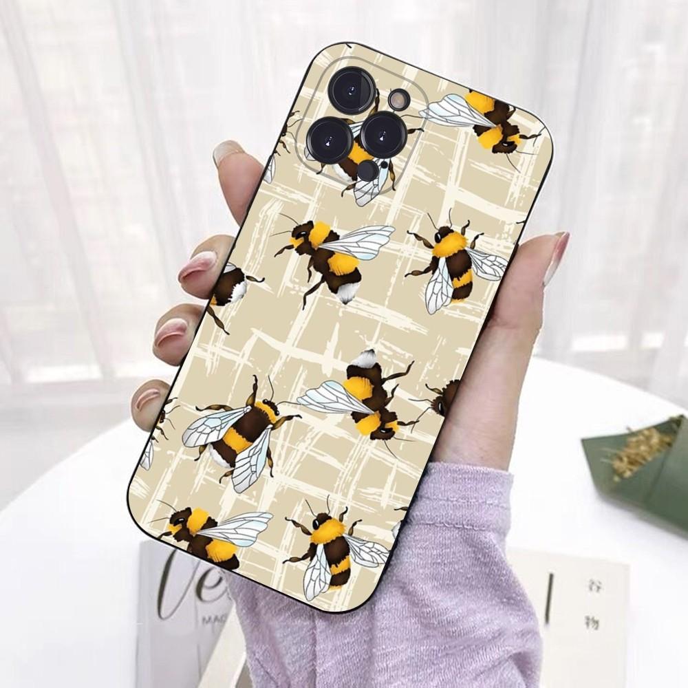Чехол для телефона с принтом 'Пчелы' для iPhone 15 6 7 8 Plus 11 12 13 14 Pro SE 2020 MAX Mini X XS XR Задняя крышка Funda